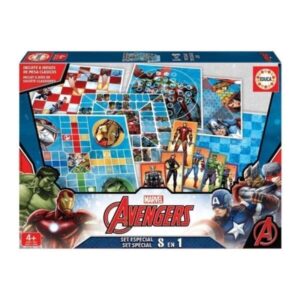 Jogo Educativo Conjunto 8 em 1 vingadores Avengers 4 anos+