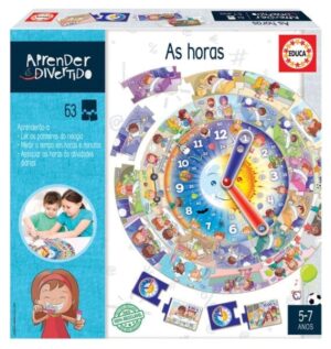 Jogo educativo aprender as Horas 5-7 anos