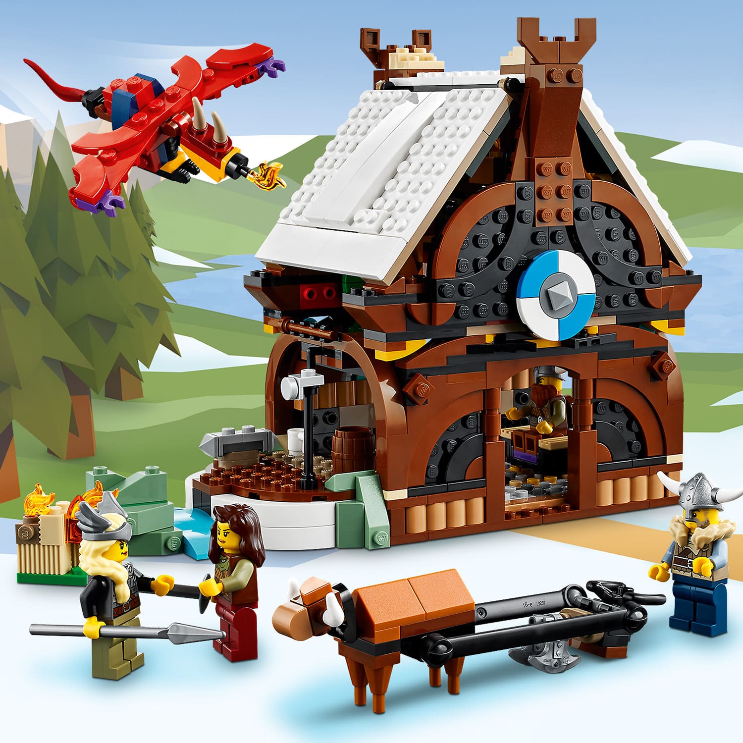 LEGO Creator 31132 - O Barco Viking e a Serpente de Midgard 9+ - Image 7