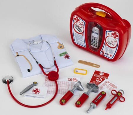 Kit saúde SOS mala Médicos com bata 3+