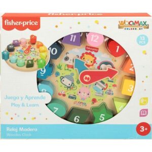 Fisher Price - Relógio de Madeira 3+