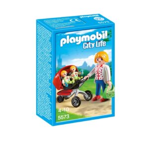 Playmobil 5573 - Mãe com carrinho de Gémeos 4+