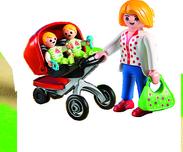 Playmobil 5573 - Mãe com carrinho de Gémeos 4+ - Image 3
