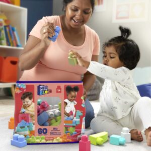 Bolsa 60 Peças Rosa Mega Bloks 1+