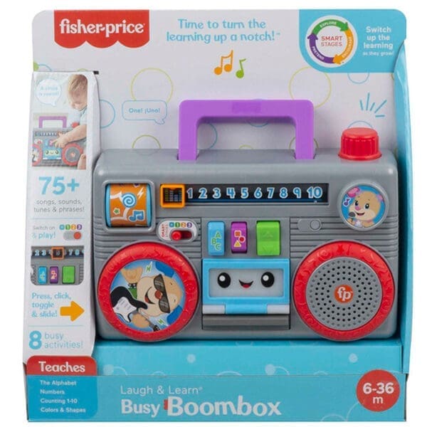 Fisher-Price Boombox Aprender Brincar 6 meses+ - Image 4