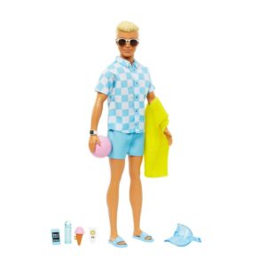 Ken e Acessórios Dia de Praia 3+