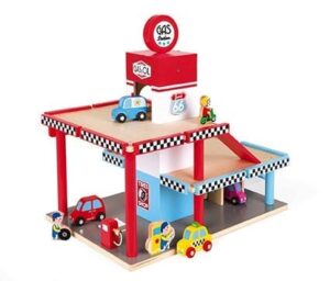 Garagem estação de Serviço de madeira 3+