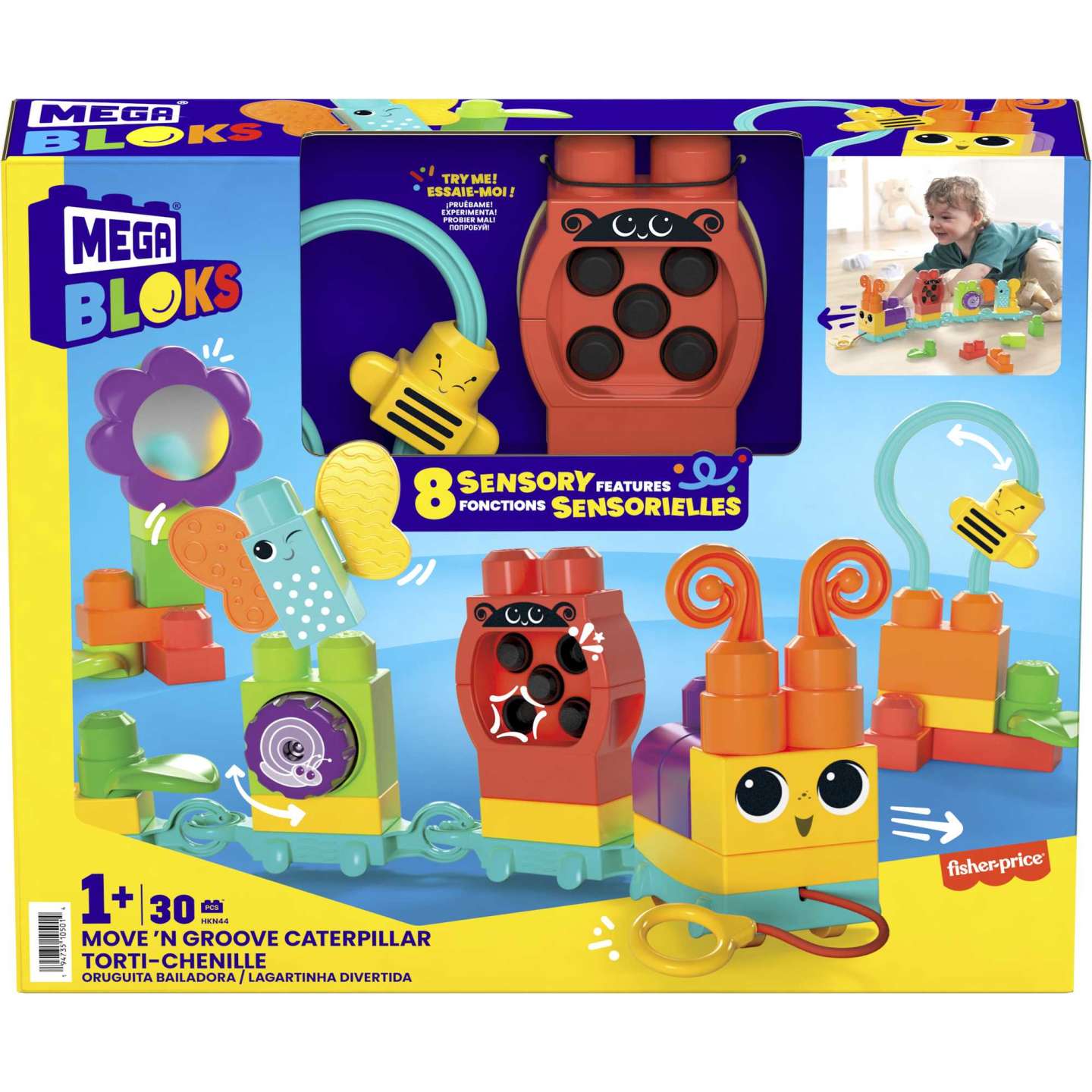 Lagarta Mega Bloks Move 'N Groove 1+