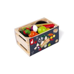 Maxi Set de madeira com frutas e verduras 3+