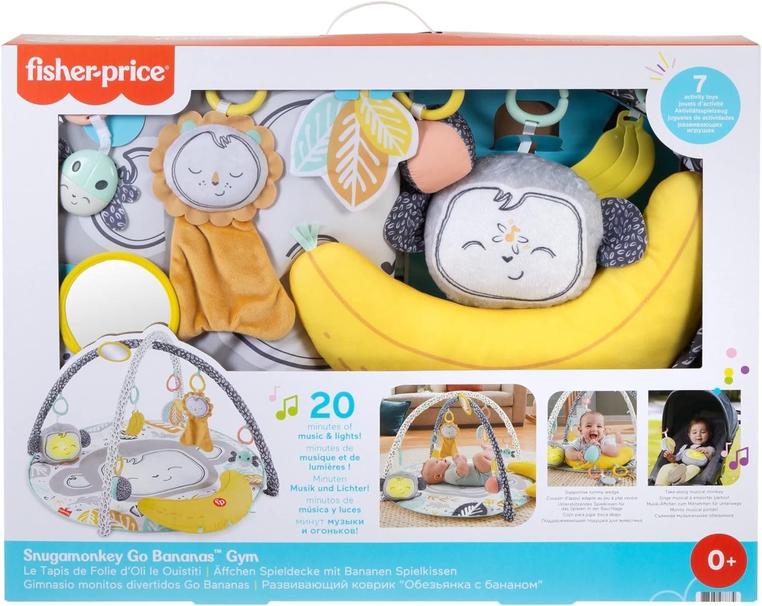 FISHER PRICE SNUGAMACACO NO GINASIO