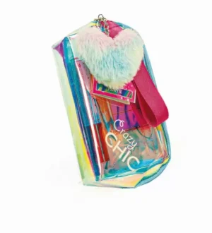 CRAZY CHIC - BOLSA DE MAQUIAGEM CORACAO ROSA
