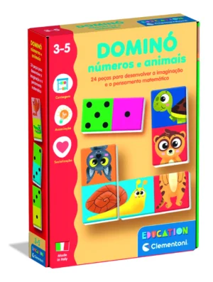 DOMINO NUMEROS E ANIMAIS 24PCS